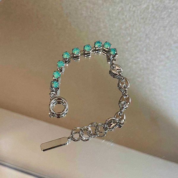 

justine clenquet2020 summer french mint green bracelet, Golden;silver