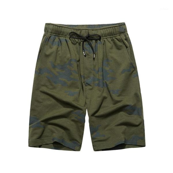 

men's camouflage shorts summer soft cotton casual knee length pants men's beach track sports short pants1, White;black