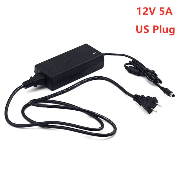 

12v 5a dc adapter ac 100-240v converter adapter charger power supply us plug