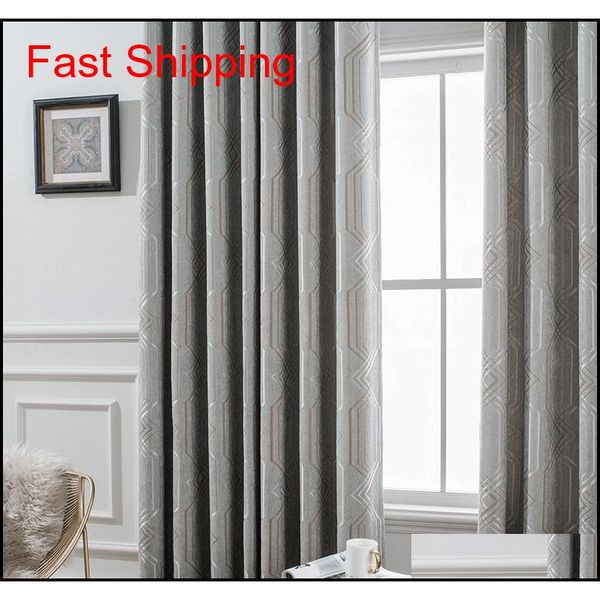 

custom curtains nordic simple modern chenille jacquard thick gary diamond cloth blackout curtain t qylmak yh_pack