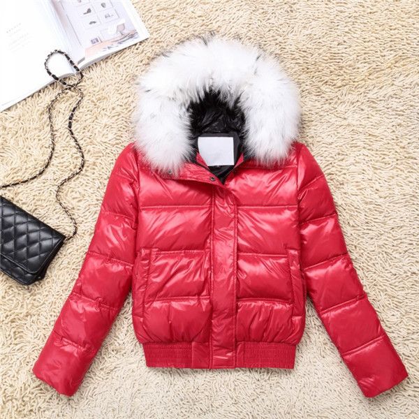 

2021 new duck white down jacket with hoodie raccoon skin collar coats lady fine women's jackets winter wxf144 jpx3, Black