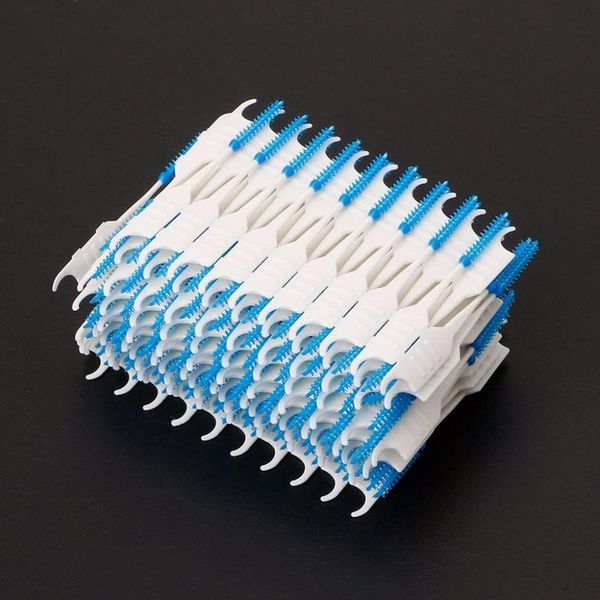 

yas 20/40/120/200pcs double floss head hygiene dental sile interdental brush toothpick yas 20/40/12 jllfbc