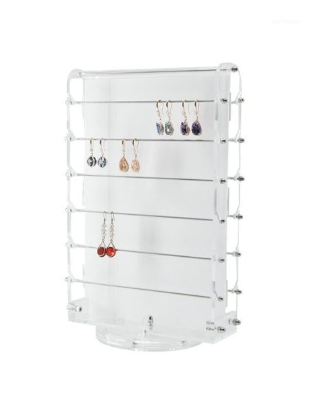 

Acrylic Earing Holder Jewelry Display Earring Store Showing Stand Jewelry Organizer Case Desk Saving Space Hjgh Quality1, Pink;blue
