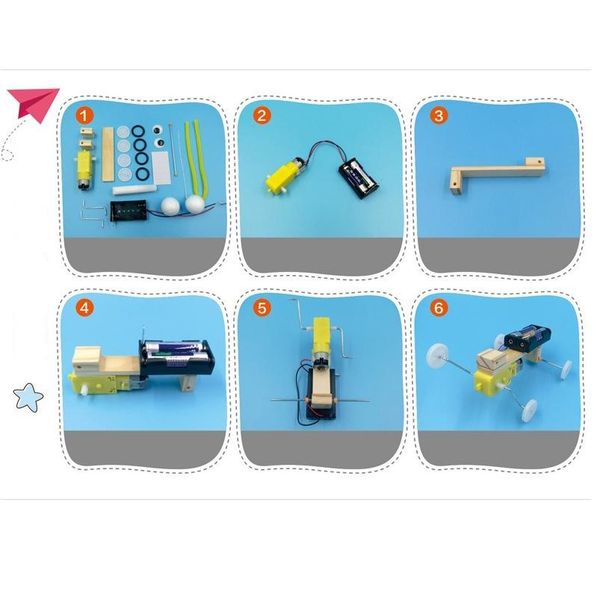 

1шт романа моды diy студенческие технологии gizmo научный эксперимент рептилий модель робот деревянные строительные блоки asse bbyqnk