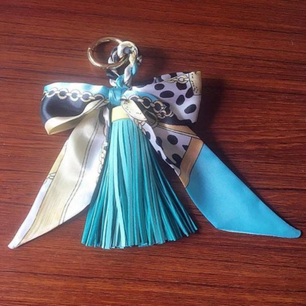 

new leather tassels key chain bowknot scarf pendant bag charm accessories keychain fashion car key holder jewelry eh809 h jlloqz