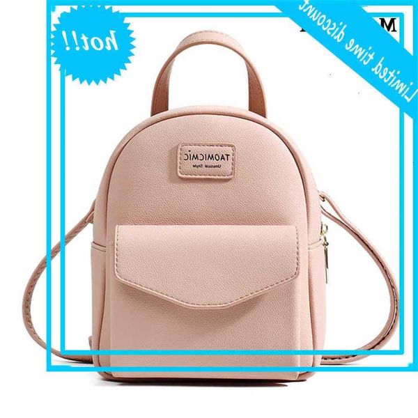 

mini women pu shoulder bag for teen girls fashion small telephone multifunctional bagpack women's school backpack