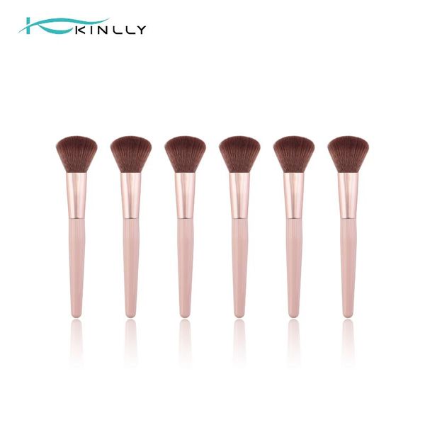 

selling customized synthetic hair softcut make up brushes 6 pcs set
