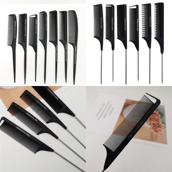 

plastic hair comb professional anti static rat tail combs hairdressing hairs styling tools black shape 1yt e2