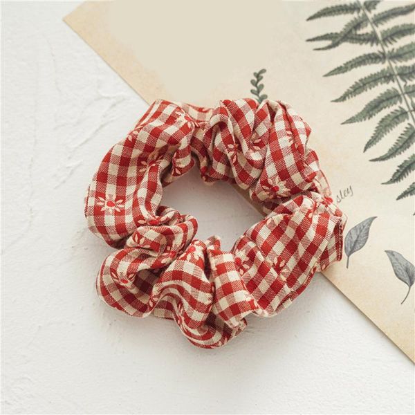 

1 шт. цветочные напечатанные женщины женщины девушки gride резиновые полосы сладкие волос веревочные резинки упругие волос ударные держаты д