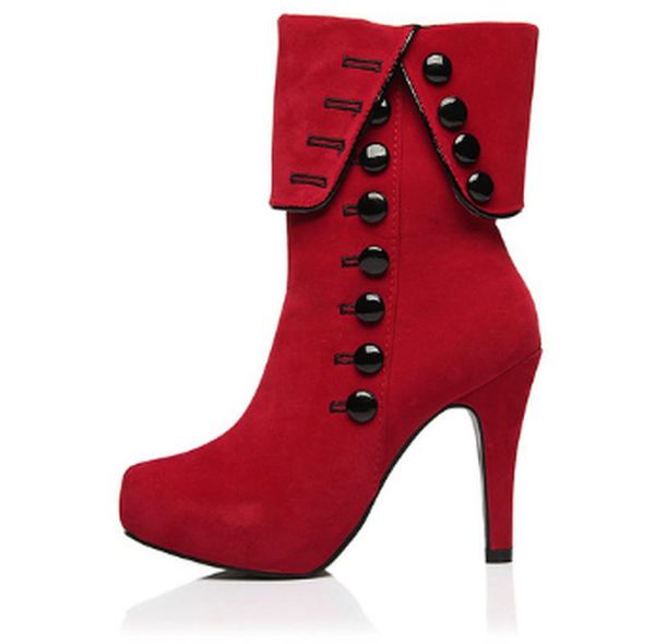 

boots women ankle high heels grid shoes short booties woman warm waterproof shoe chaussures femme zapatos mujer sapato k0110, Black