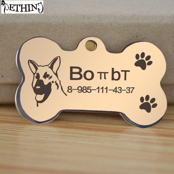

engraved qr dog tag gold black dog military tag 90 models dog face beautiful personalized pet tags pendent bell q wmtldc
