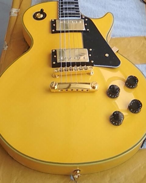 

china oem factory brand yellow color electric guitar