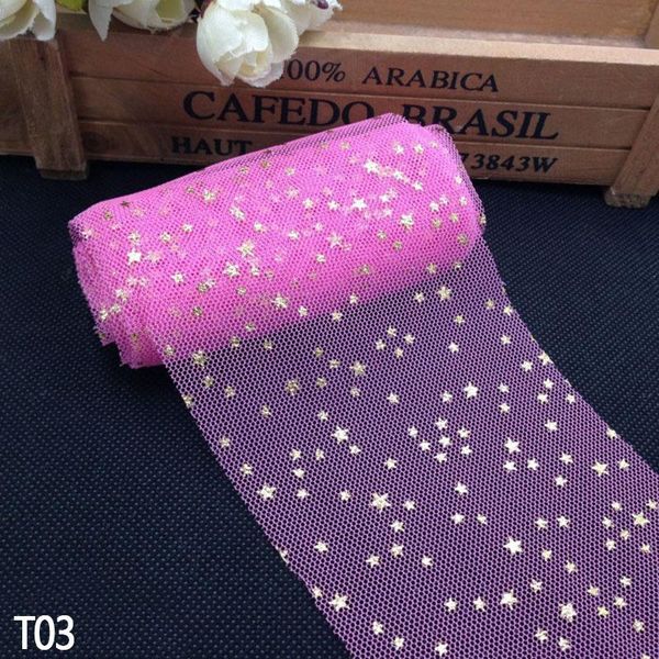 

6 8cm5y мягкие блестки star tulle rolls свадебный декор декор mail blife blitter tulle diy craft детская душ душ день рождения поставки bbyx
