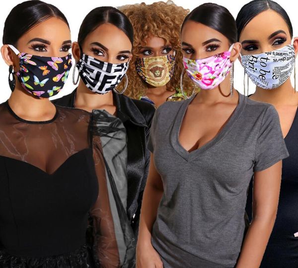 

designer design face protective mask ultraviolet-proof 24color dustproof riding cycling sports print mouth masks men and