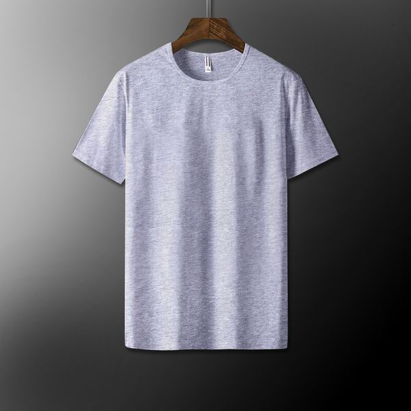 

summer modal white solid short t-shirt men's base coat ice silk half sleeve fashion men, White;black