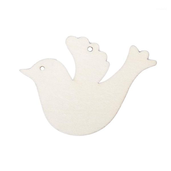 

christmas decorations 10pcs/set wooden dove for wedding wish tree or decoration ornament1