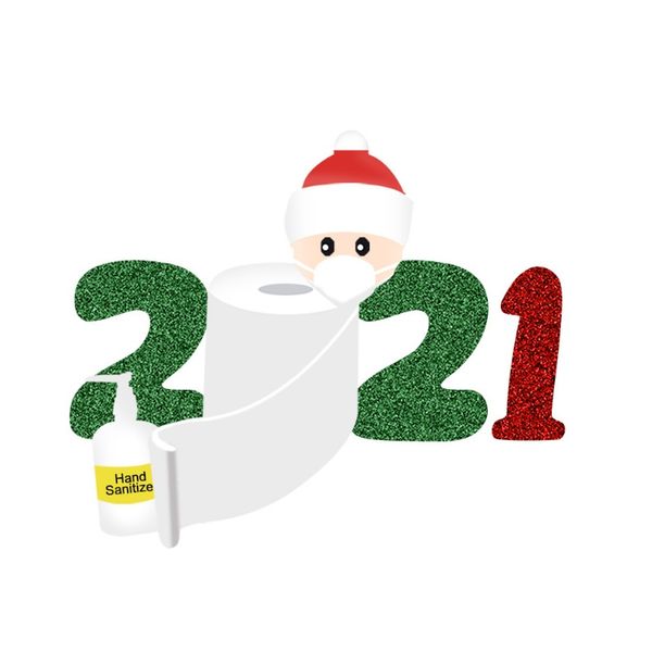 

2021 wall window christmas stickers lsolate christmas party decoration gift personalized family sticker happy new year xmax d3 bbyjyf