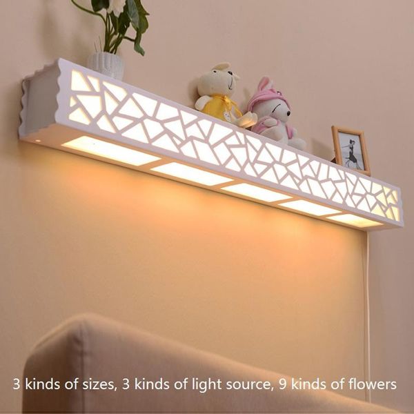 

wall lamp led carved flowers modern minimalist hollow living room study creative bedroom bedside night light