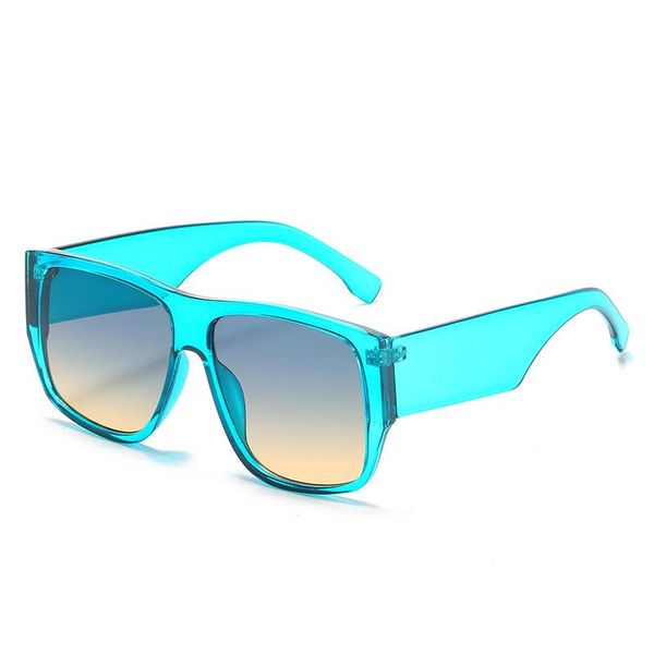 

new retro large frame sunglasses fashion thick legs street ssunglasses men and women with sunshades, White;black