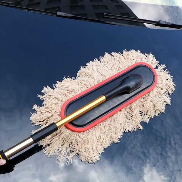 

leepee car cleaning tools dust removal brush telescoping long handle car accessories fibre broom rotating mop car wash brush h wmtgda