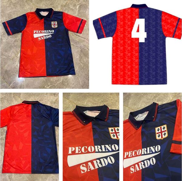 

cagliari calcio 1990 1992 retro soccer jerseys joao pedro camisa de futebol simeone nainggolan godin 90 92 vintage football shirts, Black;yellow