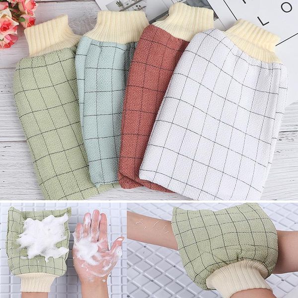 

korea tape back brush scrub gloves exfoliating body towel massage shower scrubber exfoliating sponge wash bath gloves h bbygco