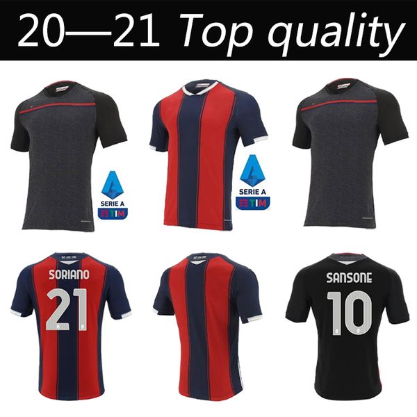 

2020 2021 bologna fc soccer jersey maglie da calcio sansone santander orsolini tomiyasu skov olsen soriano football shirts uniform, Black;yellow