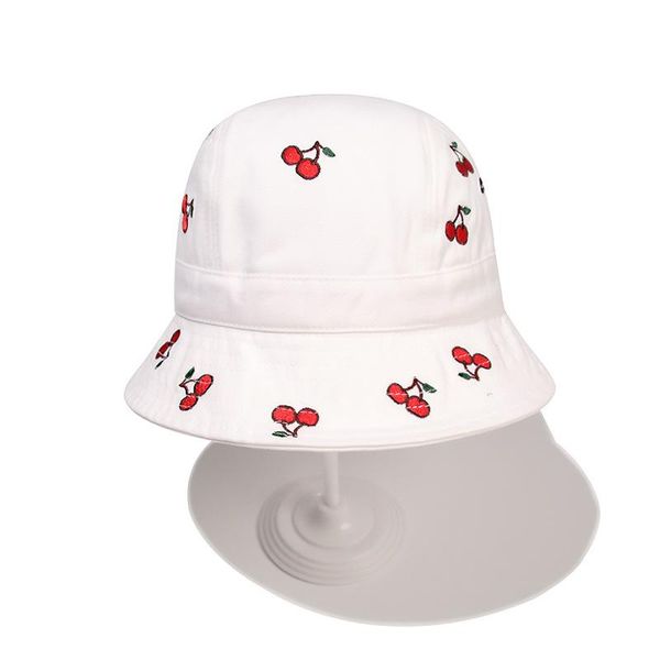 

cokk bucket hat женщины вышивка вишневый рыболовные шляпы для женщин корейский мода сладкая панама крышка ведры шляпы gorros casquette swy s, Blue;gray