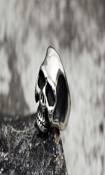 

wholesale skull biker кольцо из нержавеющей стали украшения из нержавеющей стали классический панк серебристый черный золотой мотор мотор-мо, Bronze;silver