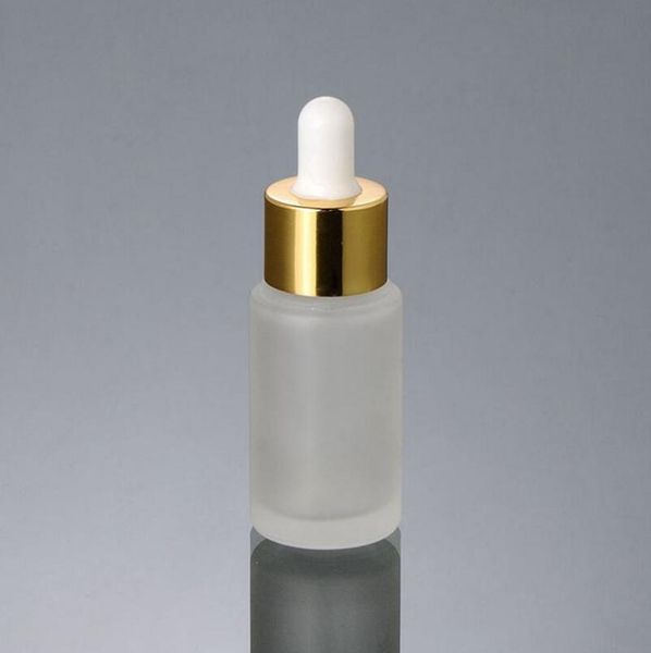 

wholesale 20 ml frosted glass dropper bottle, empty dropper container with aluminum lx1022