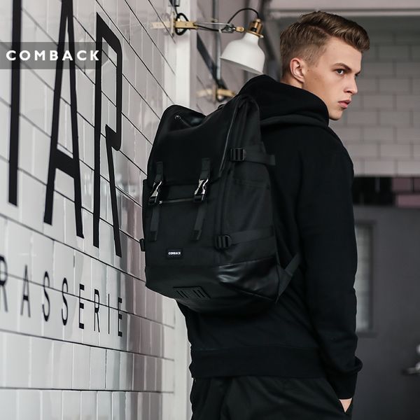 

comback designer student schoolbag street trend high capacity for women and men dark hip hop backpack