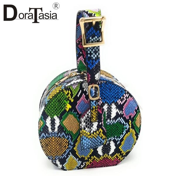 

doratasia brand new women's colorful animal print mini handbags women 2020 cool multicolor unique small tote bag ladies hand bag c1123