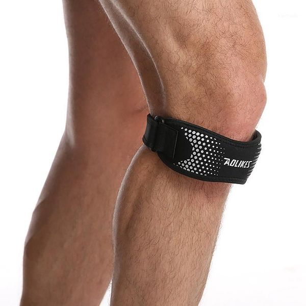 

elbow & knee pads 1pcs adjustable patellar tendon support strap band brace for running basketball outdoor sport1, Black;gray