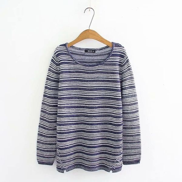 

striped lungs vintage with sleeves, long autumn female size xj9f, White;black