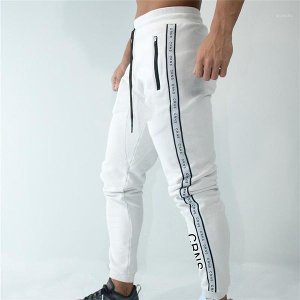 

striped men's sweatpants fitness training joggers casual autumn cotton sweatpants male fashion streetwear pants men tracksuit1, Black