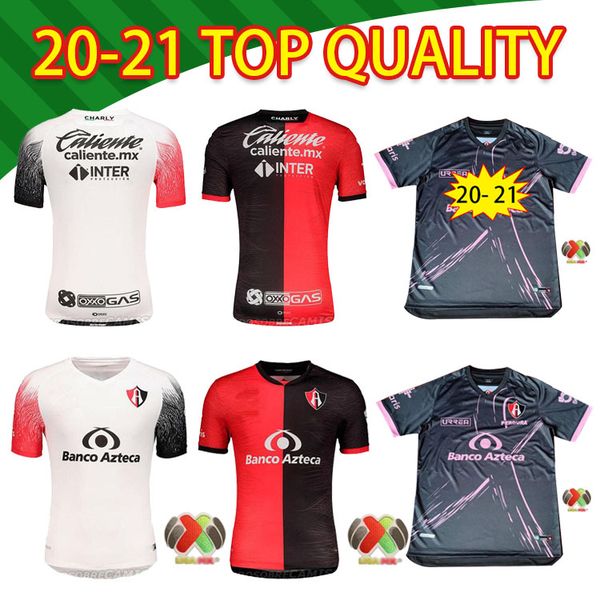 

2020 mexico club atlas футбольные трикотажные изделия 20 21 atlas home red j.barraza .caballero r.marquez футбольная рубашка, Black;yellow