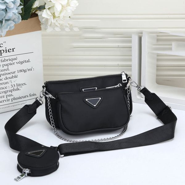 

2020 solds womens bags designers handbags purses message bag fashion style tote lady shoulder bags luxurys 3 in 1 crossbody bag, Black;red