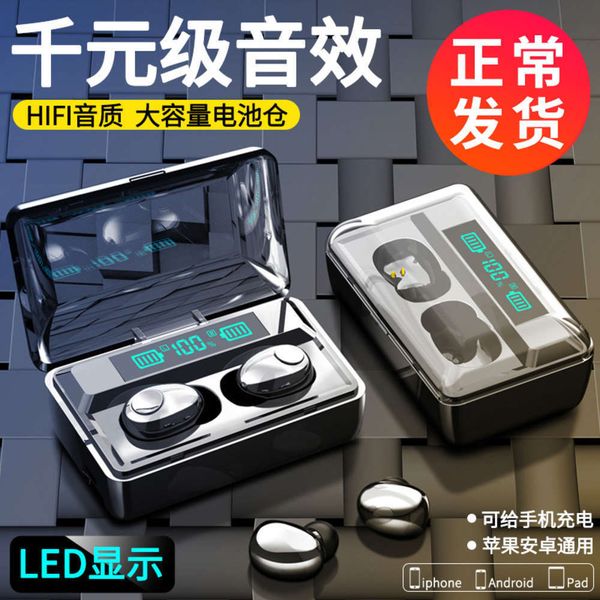 

bluetooth headset 5.0 communication wirels binaural led t8 digital display, power consumption display 2200ma new