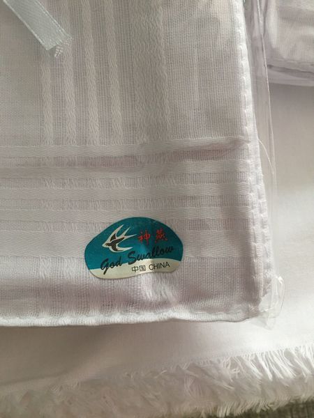 

hankerchief 100% table cotton white satin handkerchief male square knit sweat-absorbent washing towel for baby wx9