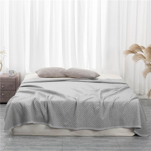 

blankets 46twill-knit minimalist portable quilted quilt for bed and sofa, soft skin-friendly blanket home travel