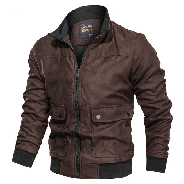 

2021 new winter leather men jackets fashion man jacket warm male coats cool motorcycle outerwears hfwk, Black