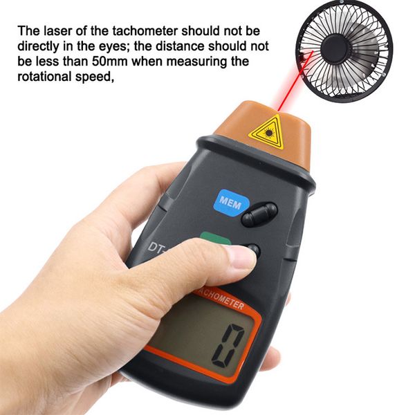 DT-2234C + Non-Contact Digital-LCD-Laser-Foto-Tachometer-Mini-RPM-Tester-Messgerät