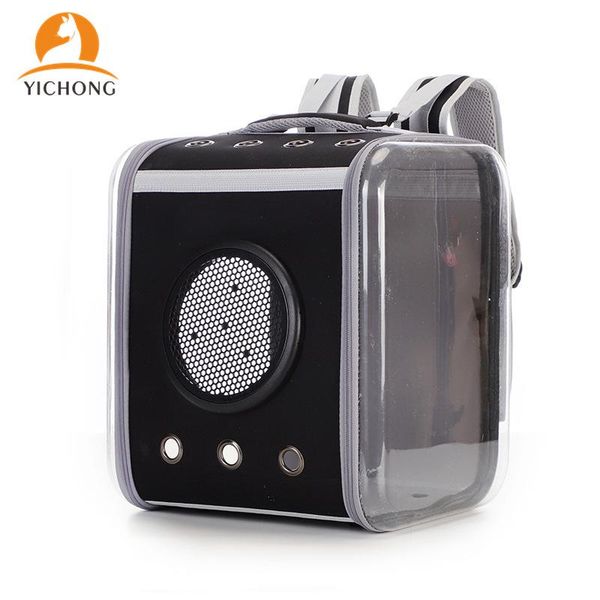 

dog car seat covers yichong cat bag transparent space breathable backpack folding pet travel comfortable yh307
