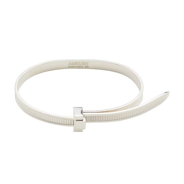 

ambush hip hop simple personality 925 silver easy pull bracelet bangle adjustable personal gifts punk jewelry for women men, Black