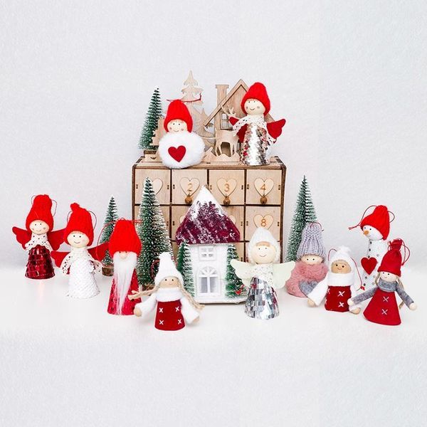 

christmas decorations cute angel girl plush doll pendant tree hanging ornaments window display xmas party decoration gift toy1