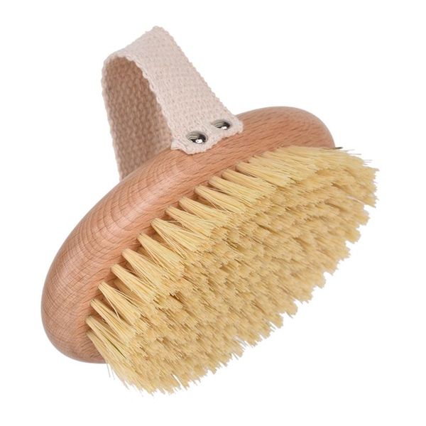 

treesmile natural sisal exfoliating dry brush wooden massage body brush plant fiber cactus massage brush d30 wmtmtk