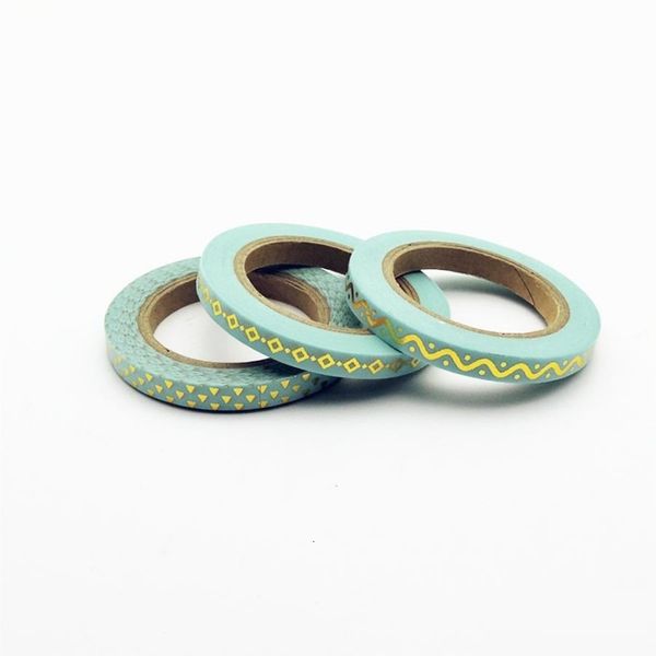 

factory price stationery 3pcs/set foil diy washi tape quality scrapbooking p album school tools kawaii scrapbook pap