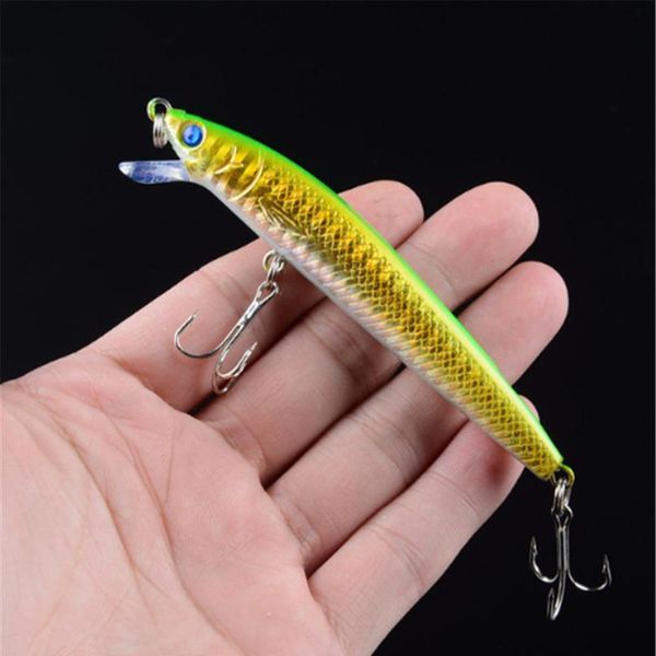 

1pcs multicolor 9.5cm/7.5g minnow fishing lure quality professional crankbaits 3d eyes artificial hard baits wobb qylsvn