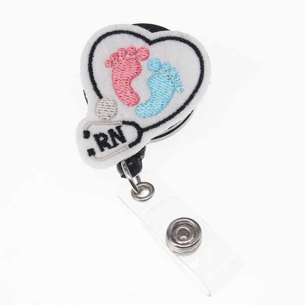 

holder badge ekg rn heart reel nurse retractable with stethoscope retractable medical id badge reel alligator swivel cli, Slivery;golden