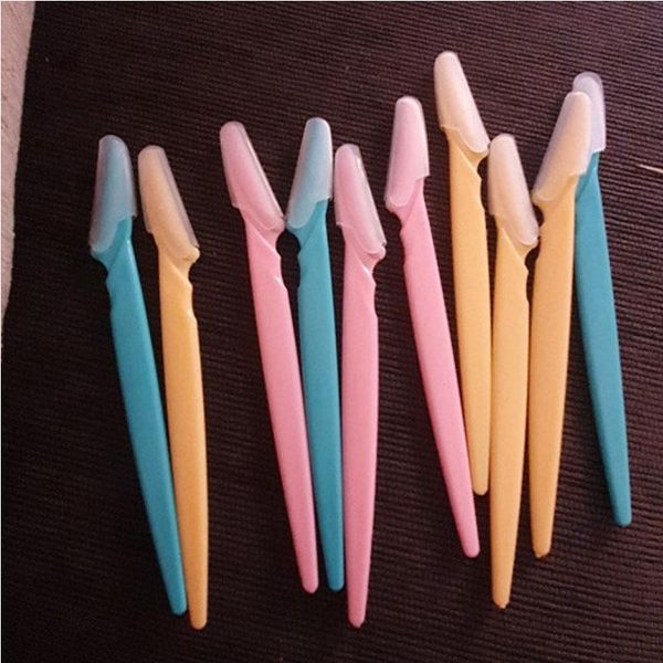 

10 pcs small professional trimmer safe blade shaping knife eyebrow blades face hair removal scraper makeup beauty tools